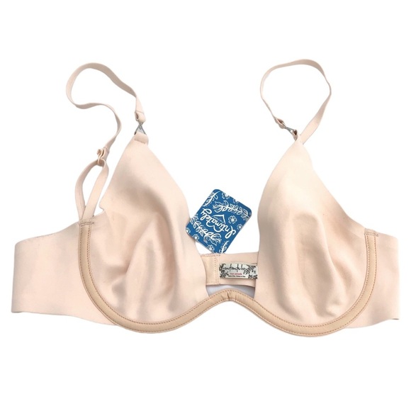 Free People Ari Nude Underwire Spandex Stretch Bra 36B - Picture 2 of 5